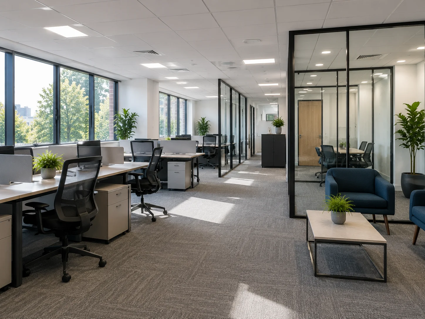 Clean and organised modern property interior